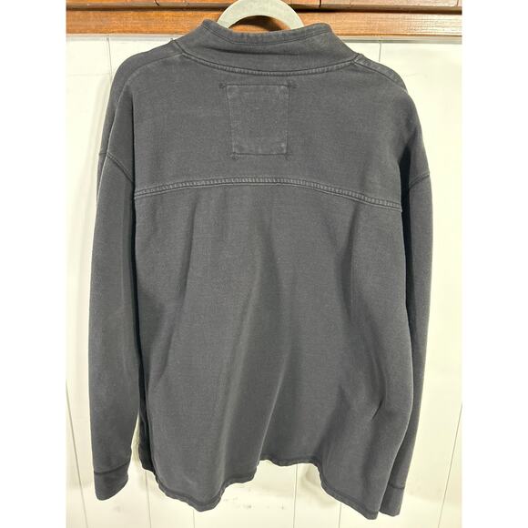 Dickies Work HD 100% Cotton Henley Long Sleeve Shirt in BLACK. Size XXL - Picture 2 of 4